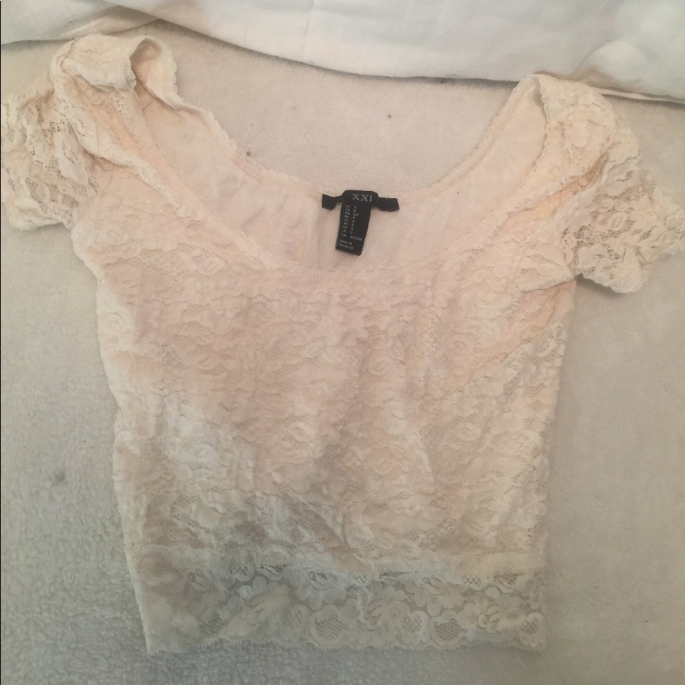 Forever 21 lace crop top